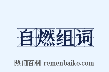 自燃组词是什么意思的图片